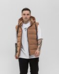 Жилет чоловічий SANE Beige Hood