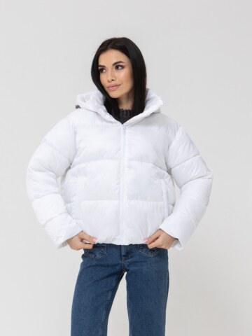 Купити Жіноча куртка White з капюшоном