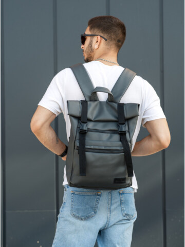 Купити Чоловічий рюкзак RollTop Zard, колір графіт
