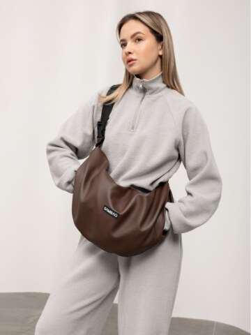 Купити Жіноча сумка HOBO Bag-glove шоколадна